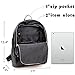 Jack&Chris Backpack Purse Real Leather Backpack Shoulder Bag for Women (black204)