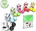 Lacrosse Balls - Foot Massage Ball, Deep Tissue Myofascial Release Massage Balls for Trigger Points, Plantar Fasciitis, Tight Muscles, Neck, Back, Yoga, Workout, Stress Relief (Green, 2 Balls)