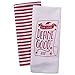 DII Christmas Tea Towels Decorative Kitchen Dish Towel Set, 18x28, Dear Santa, 2 Piece
