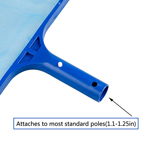 image for Evob Pool Net Leaf Skimmer Net Deep Bag Leaf Rake Pool Skimmer - Fine 
