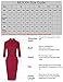 MUXXN Women's Classic 50s 60s Half Collar Office Dresses Mid Length Homecoming Graduation Dress Green S