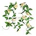 OOOUSE 8.2ft Artificial Silk Rose Flower Ivy Vine Leaf Garland Wedding Party Home Decor,Champagne