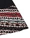Cnfio Women's Cotton Knitted Patchwork Pocket Casual Loose Tunic Dress Black L
