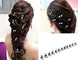 Wed2BB 12 pcs of Elegant Mini Hairpin Rhinestone Flower Hairpin Jaw Clips For Wedding Party Prom