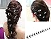 Wed2BB 12 pcs of Elegant Mini Hairpin Rhinestone Flower Hairpin Jaw Clips For Wedding Party Prom