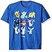 Pokemon Men's Eevee Evolution Short Sleeve T-Shirt, Royal Heather, Large