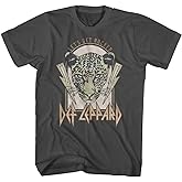 Def Leppard T Shirt Let's Get Rocked Mens Short Sleeve T Shirts Classic Rock Vintage Style Graphic Tees