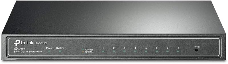 TP-Link SG2008 8-Port Gigabit Switch with VLAN QoS and ZTP