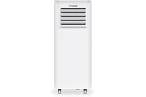 TOSOT 9,500 BTU Air Conditioner, Easy Install, Quiet 3-in-1 Portable AC, Dehumidifier, Fan, 300 Sq Ft, Aovia Series, White