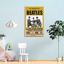 XYDQ Poster décoratif sur toile The Beatles pour salon, chambre à coucher 50 x 75 cm - Les Beatles, Paul McCartney, John Lennon, RIngo Starr, George Harrison XYDQ Poster décoratif sur toile The Beatles pour salon, chambre à coucher 50 x 75 cm – Image 4