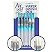 Art Lost 6-Piece Waterbrush Pen Set - Assorted Tips For Enhanced Creativity - Portable, Easy Clean, Maximum Durability