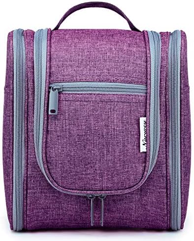 Hanging Travel Toiletry Bag Kit Cosmetic Makeup Organizer for Women and Girls (Purple) 4 Hanging Travel Toiletry Bag Kit Cosmetic Makeup Organizer for Women and Girls (Purple)