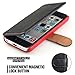 Mulbess Layered iPhone 5c Leather Case，Flip Phone Case Wallet with Magnetic Clasp for iPhone 5c Cover, Black