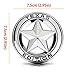 Dsycar 3D Metal Chrome Texas Edition Star Emblem Diameter 3