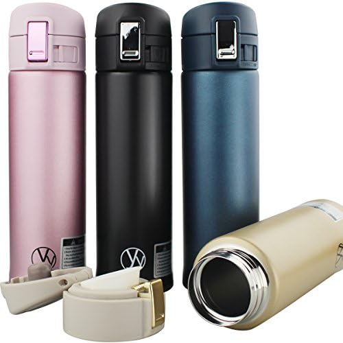 Double Y 17 Ounce 18/8 Stainless Steel Insulated Water Bottle,Double Walled Vacuum Thermos (Champagne)