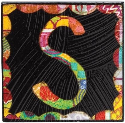 Colorful Devotions "S" Magnet Clip - Monogram Fridge Personalized 101269-CD
