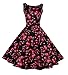 TOTINA Vintage 1950's Floral Spring Garden Party Picnic Dress Party Cocktail Dress