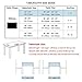 Wimaha White Rectangular Tablecloth for Rectangle Table, 100% Polyester, Machine Washable Fast Dry, Ideal for Kitchen Party Picnic Wedding Holiday, 52 x 70