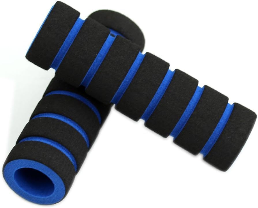 Photo 1 of 1 Pair Blue Nonslip Foam Sponge Bike Motorcycle for Bicycle Handle Bar Grip Cover Bike Handlebar Tape Easy Installation Use Safety,Handlebars, Headsets and Stems,Sports and Outdoors Grips
