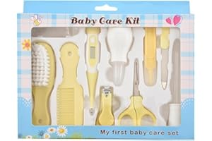 Crovakeu 10pcs Nail Cutter Set – Maternal & Child Care Kit with Hair Healthcare Cleaner – Baby Care Tools for Infant Nail & H