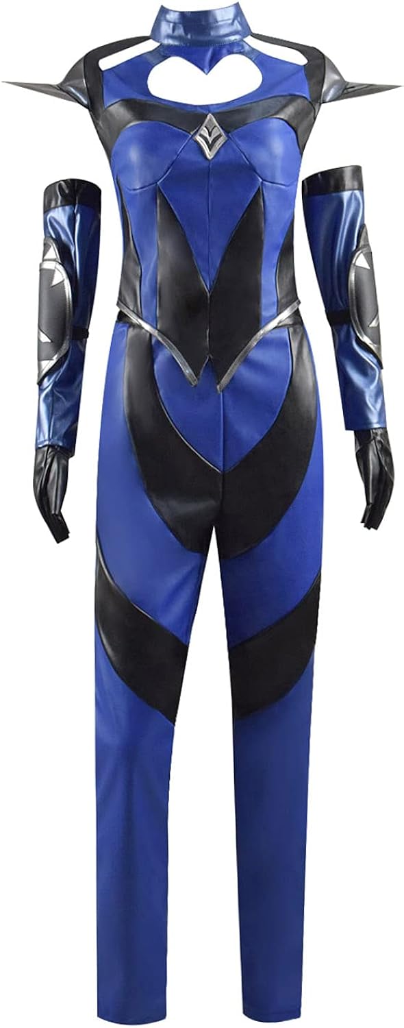 Kombat Kitana Uniform Cosplay Costume MK Game Halloween