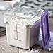 CFS 10721AF07 StorPlus Square Container Only, Polycarbonate, 4 Quart, Purple