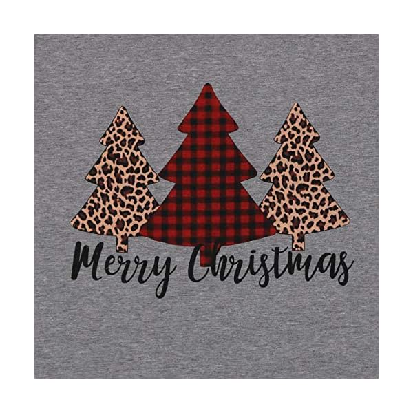 LUKYCILD Christmas Shirts for Women Christmas Teacher Shirt Holiday Shirts for Women - Image 7