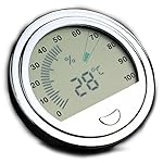 OMEM Reptile High Precision Digital Thermometer Hygrometer Data Measuring (Silver)