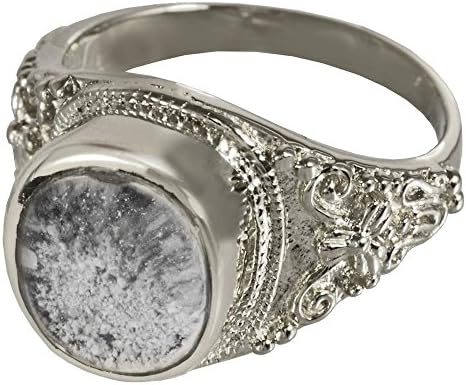 Memorial Gallery 2004Bgp-10 Sterling Silver Ring with Clear Glass Front 14K Gold Plating Pet Jewelry
