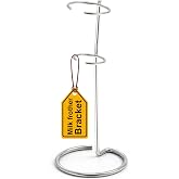 HOMEXUP 1PCS Milk Frother Stand, Suitable for Most Handheld Milk Frothers - Heavy Duty Premium Stand (Silver)