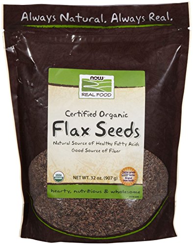 NOW Foods Organic Flax Seeds, 2 lbs