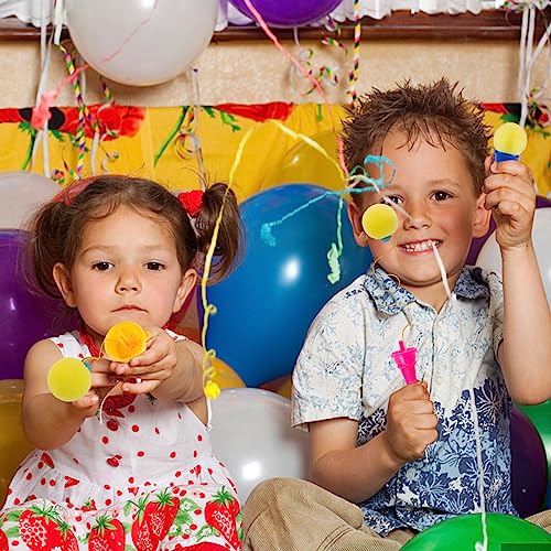 3 otters 24PCS Ice Cream Shooters Toys, Ice Cream Toys for Kids 4 Inch Ice Cream Foam Ball Launcher for Carnival Prizes Birthday Party Favors