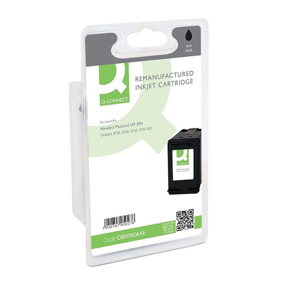 Q-Connect Remanufactured Inkjet Cartridge Compatible with HP DeskJet, 6 ml, Black