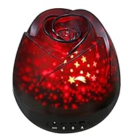 Starry Night Light, Star Light Rotating Projector with Sliver Cover,Relaxing Mood Light with 8 Lighting Mode for Baby Nursery Bedroom Gift for Her Romantic