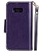 FLYEE Compatible with iPhone 12 Mini (5.4 inch,2020 Release),Wallet Case for Women and Girls with Card Holder and Mirror,9 Cards Slots PU Leather Flip Magnetic Dream Protective case-Purple…