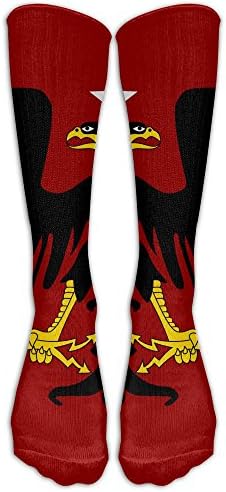 Flag Of Albania Bird Best Over-the-calf Stocking Long Dress Socks For Yoga Train Hiking Cycling Running Sports Soccer