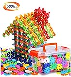 Auoxer Building Block Toys, Snowflake Gear Flakes Connect Interlocking Plastic Disc, A Creative and Educational Construction Toy Bricks - Best toy for Boys and Girls
