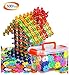 Auoxer Building Block Toys, Snowflake Gear Flakes Connect Interlocking Plastic Disc, A Creative and Educational Construction Toy Bricks - Best toy for Boys and Girls