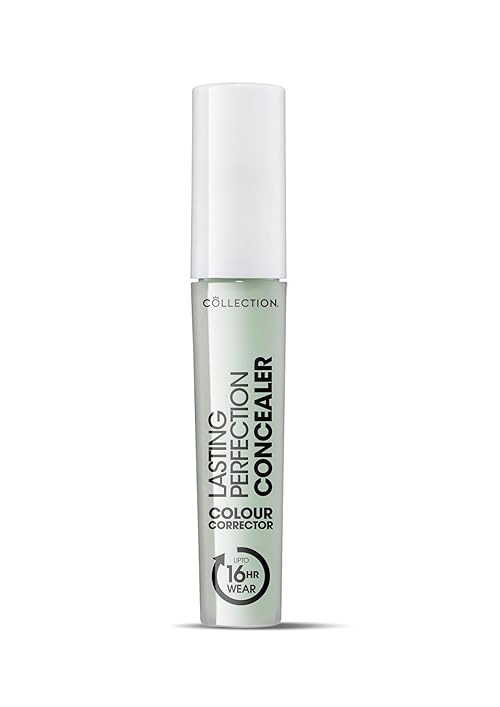 Collection Cosmetics Lasting Perfection Colour Correction Concealer, Reduces Dark Circles and Redness, 4ml, Green