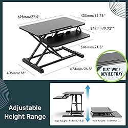TechOrbits Standing Desk Converter - Adjustable Sit