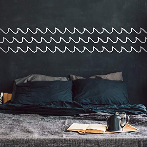 Set of 3 Vinyl Wall Art Decals - Waves - 2