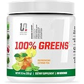 Undefined Nutrition 100% Greens Powder by Brian Shaw (28 Servings) – All- in-One Greens Formula for Men & Women – Contains Probiotics, Prebiotics & Adaptogens - Easy to Drink Daily Nutrition