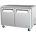 Turbo Air MUR48 12 cu. ft. M3 Series Undercounter Refrigerator with Efficient Refrigeration System Hot Gas Condensate System High Density PU Insulation and PE Coated Adjustable Shelves: Stainless