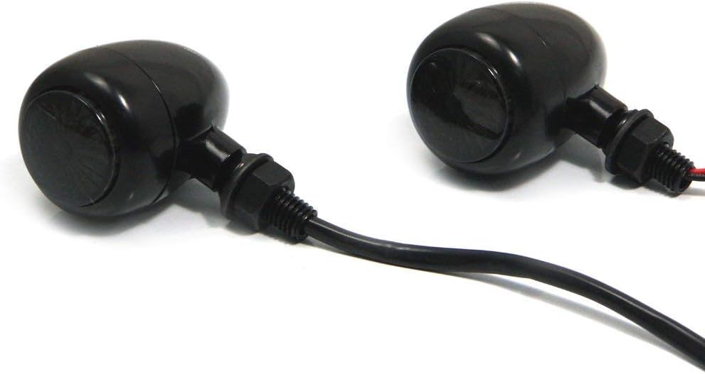 Alchemy Parts LED Bullet Indicators Turn Signals with Tinted Lens, Chrome