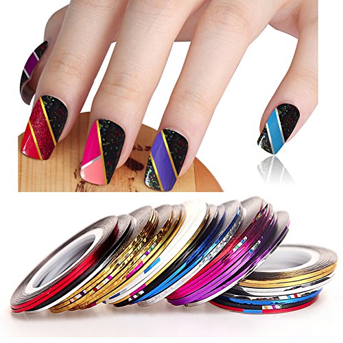 LoveOurHome Nail Art Tools Equipment Nail Stamping Templates Plate Rhinestones Decorations Dotting Pen Sticker Decal Manicure Kits - Thumbnail 7