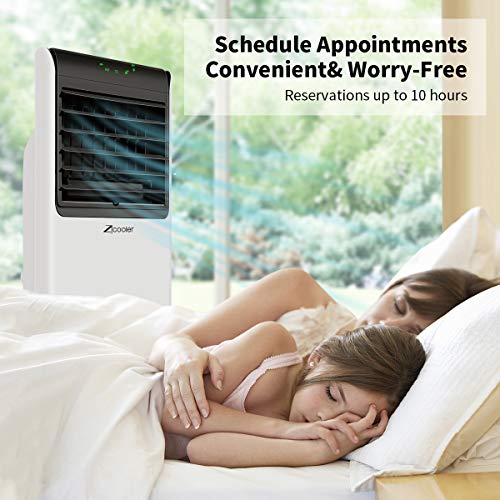 Portable Air Conditioner, Quiet Evaporative Cooler with Ice Compartment