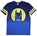 DC Comics Lego Batman Movie Batman Face Snarl Blue Graphic T-Shirt - Large