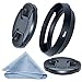 SIOTI 72mm Camera Tilted Vented Metal Lens Hood + Cleaning Cloth + 2pcs Lens Cap(72mm suit for Lens，77mm suit for Lens Hood) for Standard Thread Lens