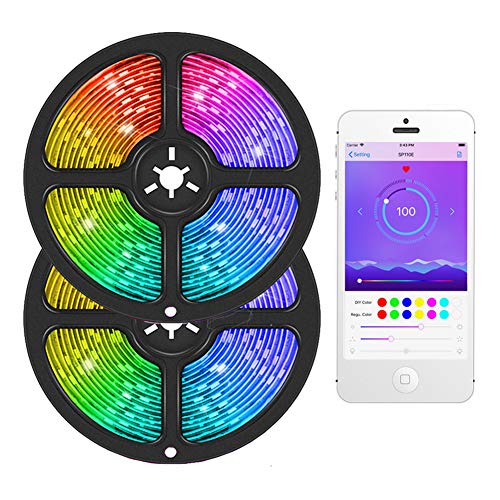 Dream Color LED Strip Lights with APP, YORMICK 10m/32.8feet Light Strip