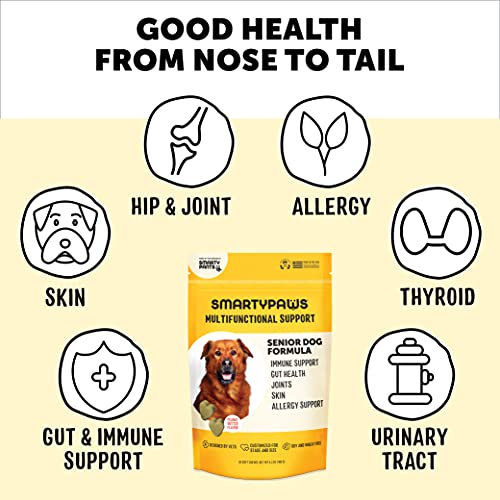SmartyPants Dog Vitamins and Supplements, Multivitamin with Glucosamine